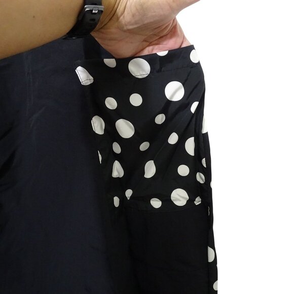 Frou Frou Georgetta Zip Front Vest Frock Black White Polka Dot Women Size 2X NEW - Picture 3 of 8